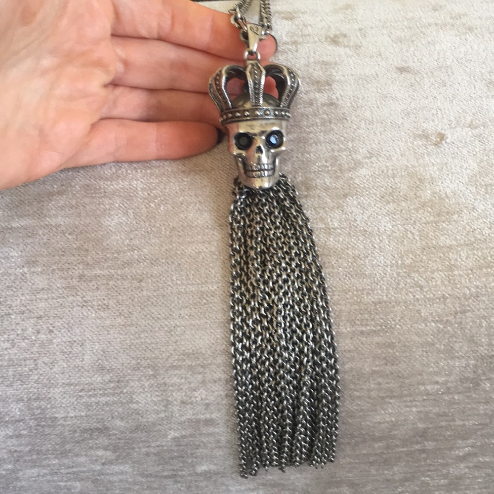 Alexander McQueen skull necklace. Rare